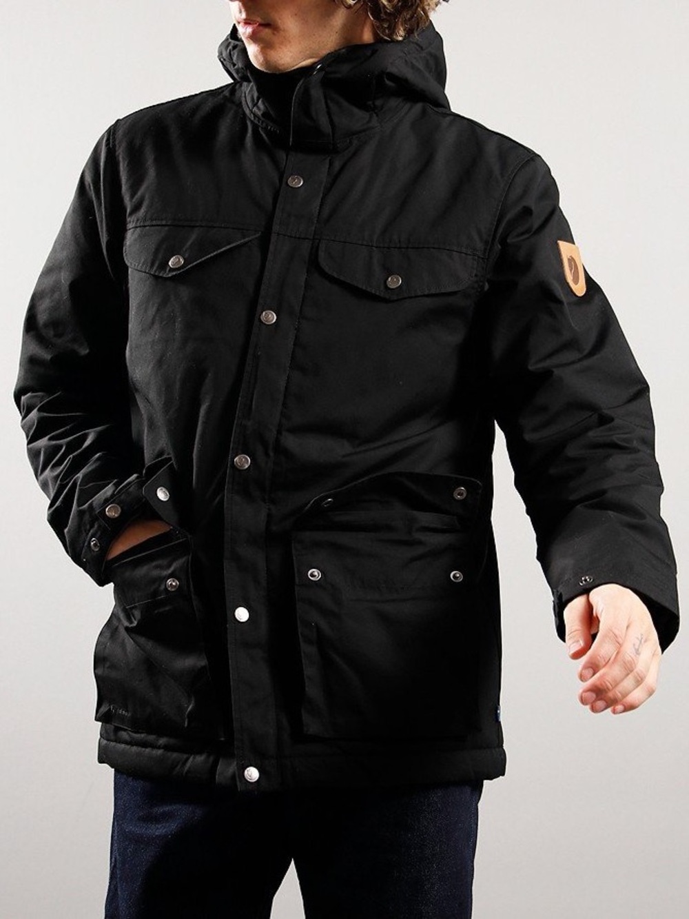 Fjällräven Greenland Winter Fleece-Lined Jacket in Black, Size XL, New w/Tag